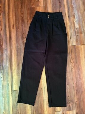 NWOT Lucy & Yak High-Waist Black Trousers